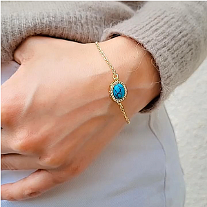 Gourmette Turquoise